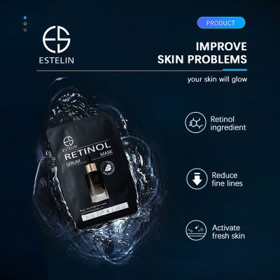 Estelin Retinol Serum Mask - Pack of 5