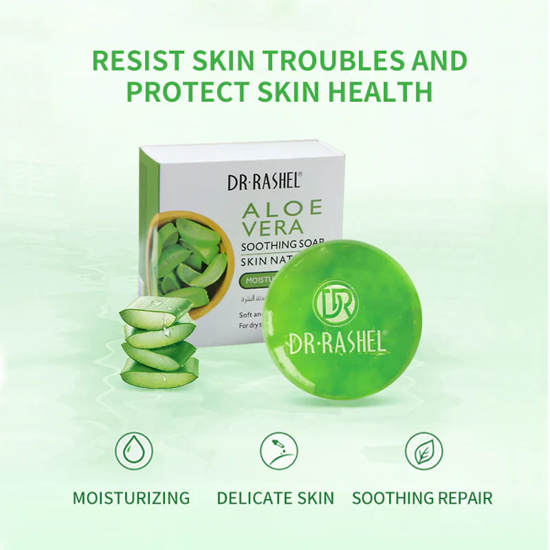 Dr Rashel Aloe Vera Soothing Soap Skin Natural Moisturizes Soap