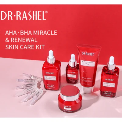Dr Rashel Alpha Hydroxy Acid AHA BHA Miracle Renewal Skin Care Kit 11 Piece Set
