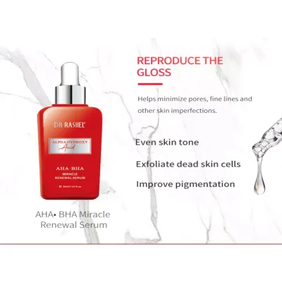 Dr Rashel Alpha Hydroxy Acid AHA BHA Miracle Renewal Skin Care Kit 11 Piece Set - Image 4